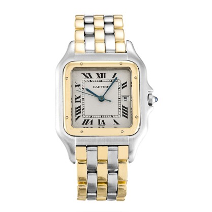 AAA UK White Roman Numeral Dial Cartier Replica Panthere 83083444-33 MM